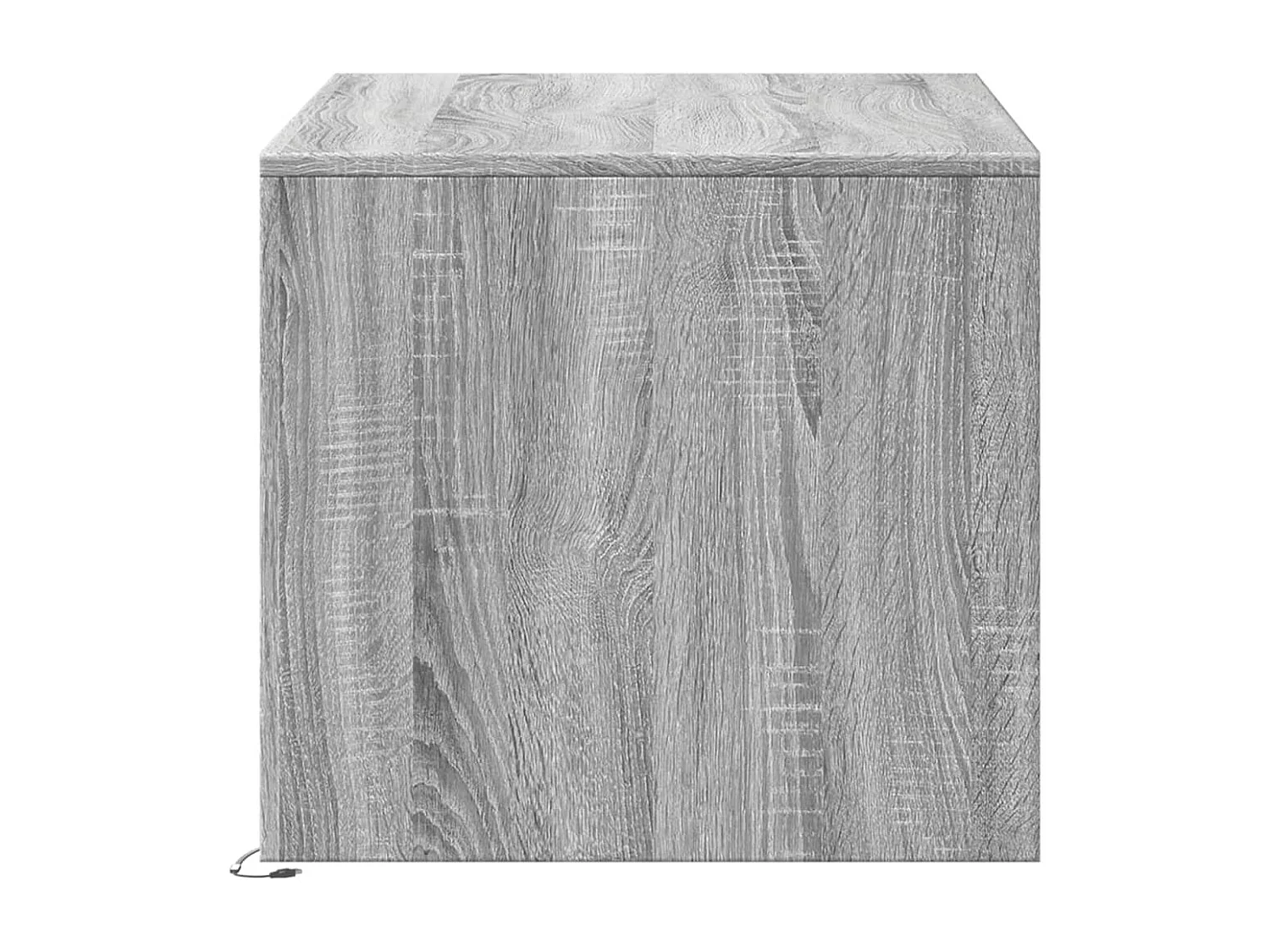 LED-Couchtisch Grau Sonoma Holzwerkstoff