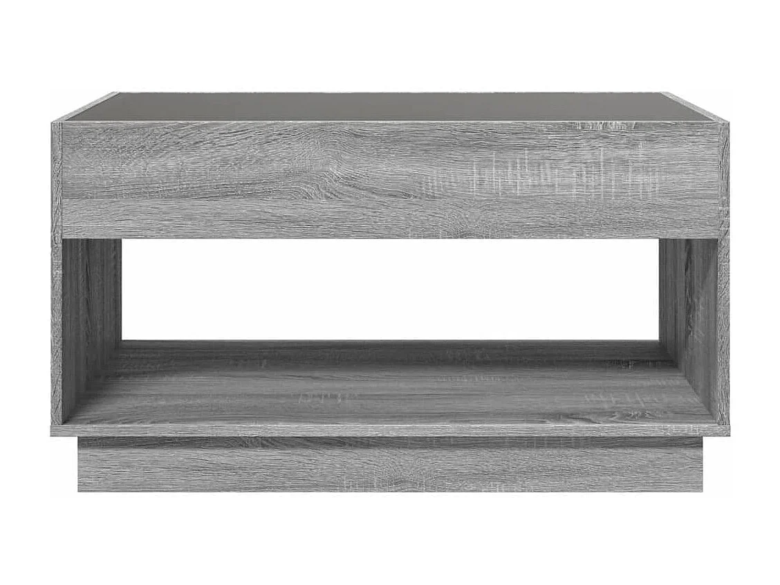 Couchtisch mit Infinity-LED Grau Sonoma 90x50x50 cm