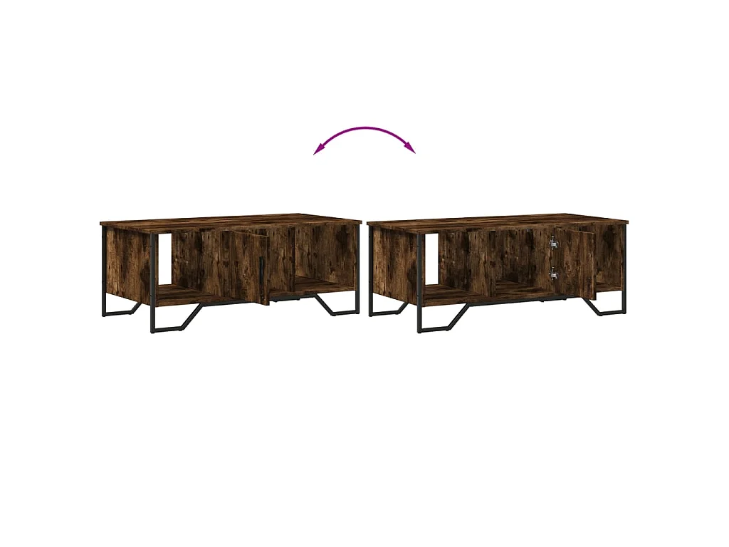 Couchtisch Räuchereiche 100x51x40 cm Holzwerkstoff