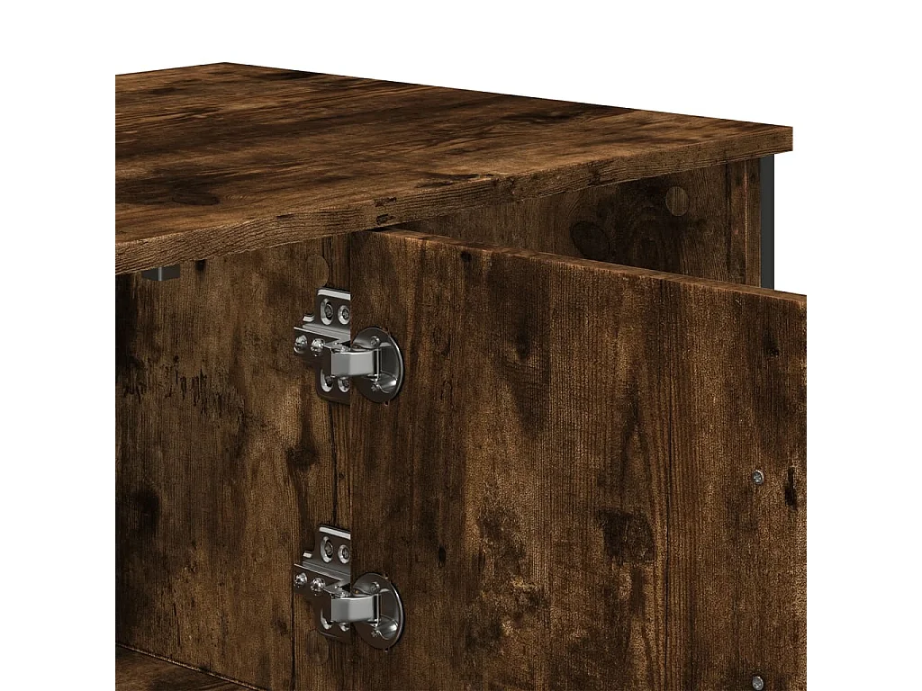 Mesa de centro madera de ingeniería roble ahumado 100x51x40 cm