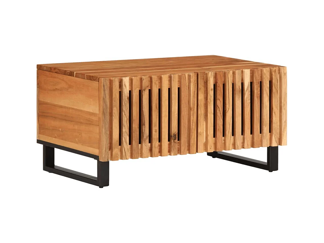 Table basse 80x51x40 cm bois massif d'acacia