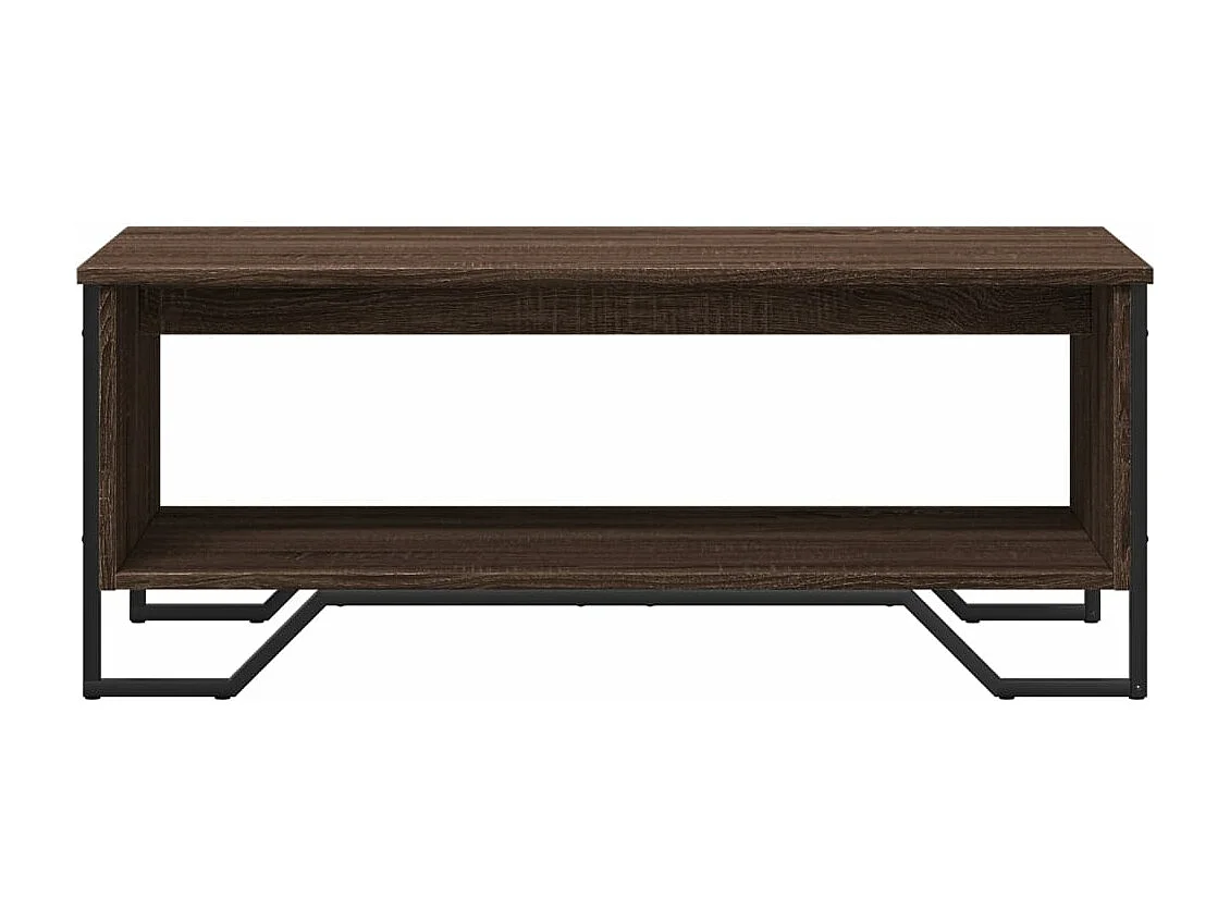 Table basse chêne marron 100x51x40 cm bois d'ingénierie