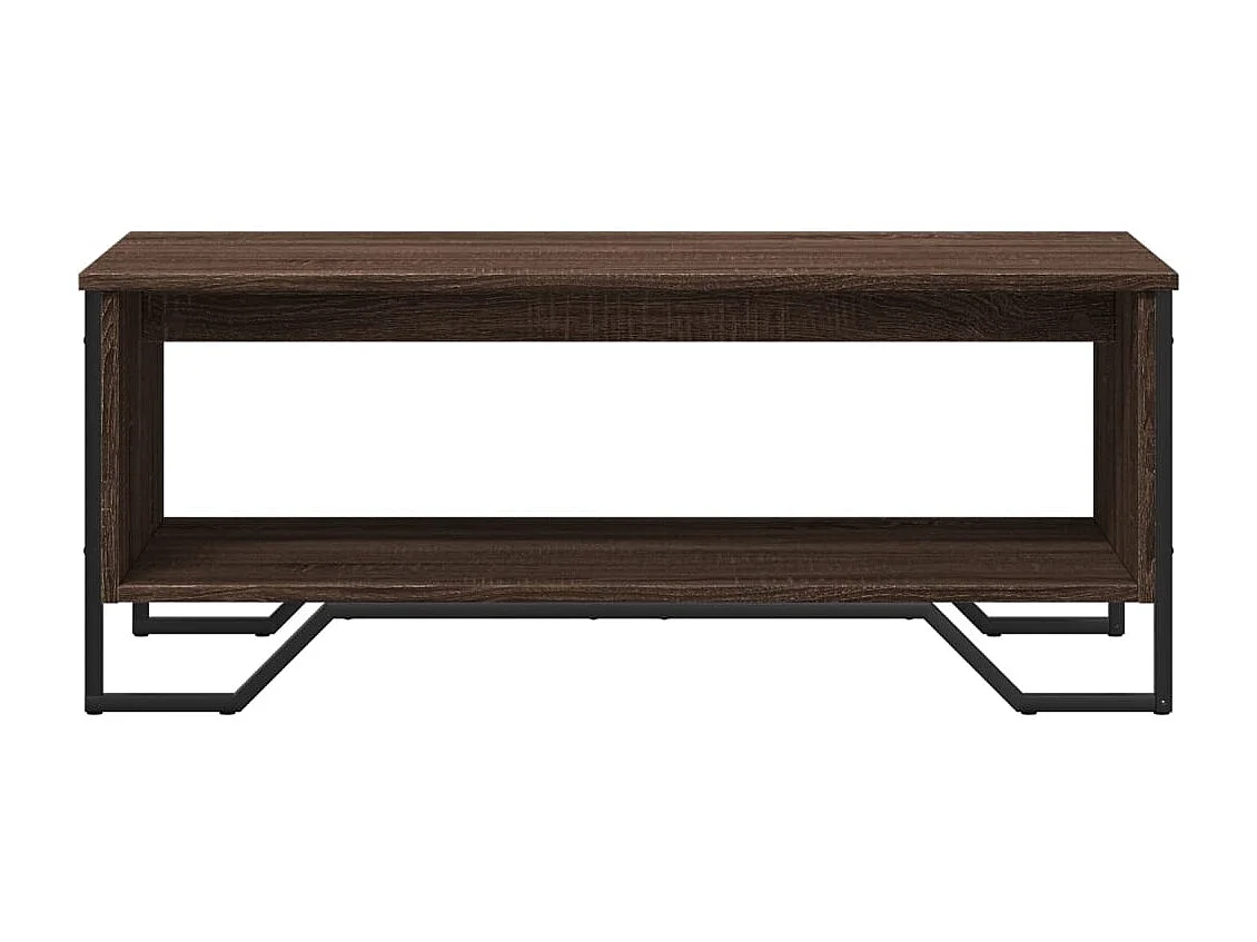 Tavolino Salotto Rovere Marrone 100x51x40 cm Legno Multistrato