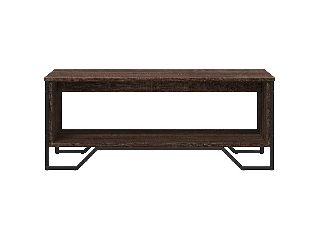 Tavolino Salotto Rovere Marrone 100x51x40 cm Legno Multistrato