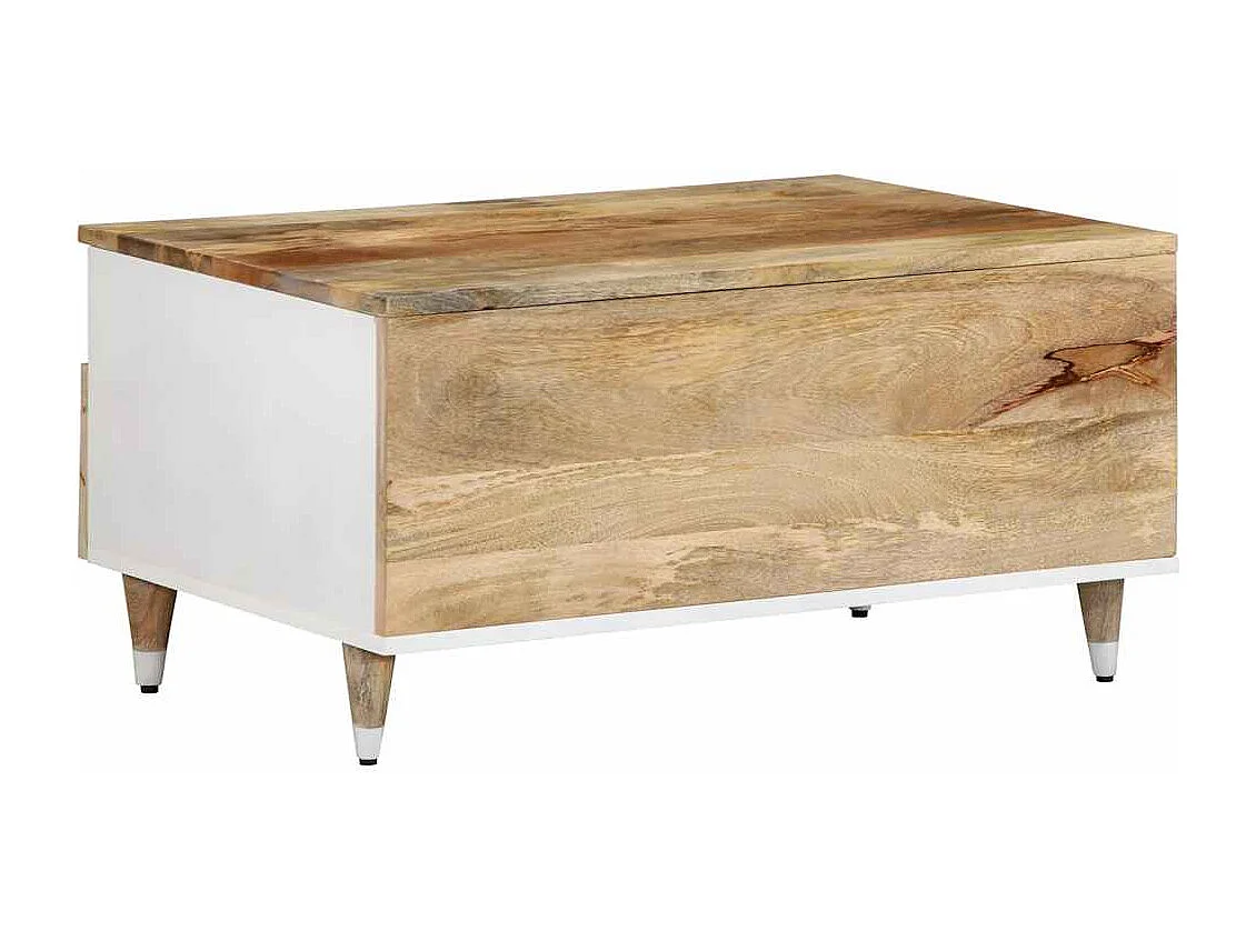 Table basse 80x54x40 cm bois de manguier massif