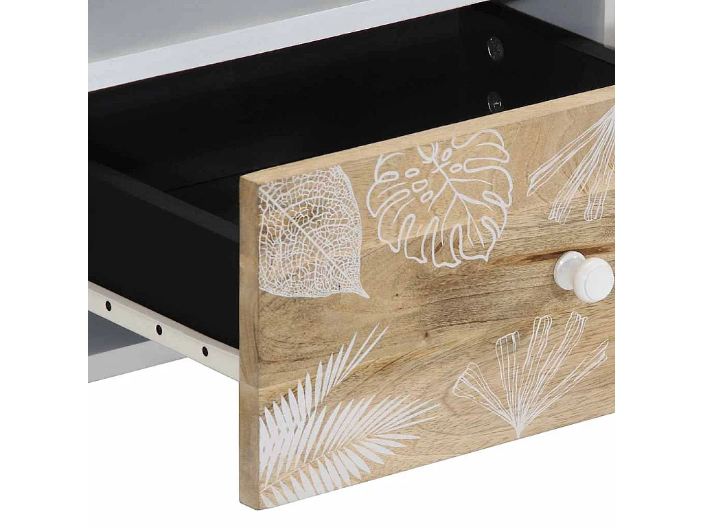 Couchtisch 80x54x40 cm Massivholz Mango