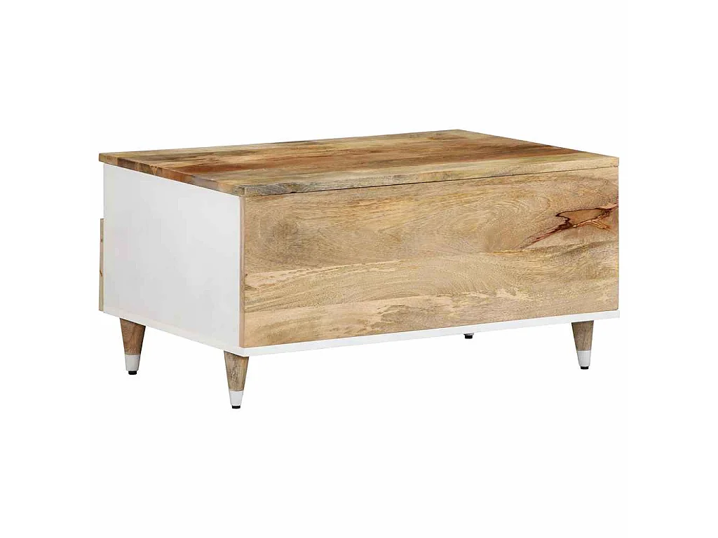 Table basse 80x54x40 cm bois de manguier massif