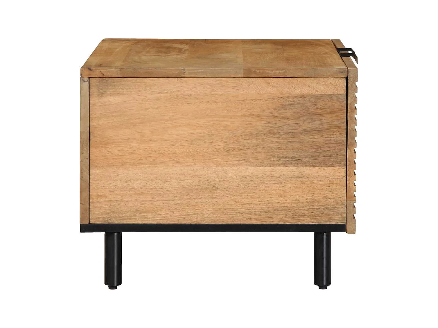 Table basse marron 80x50x40 cm bois de manguier massif
