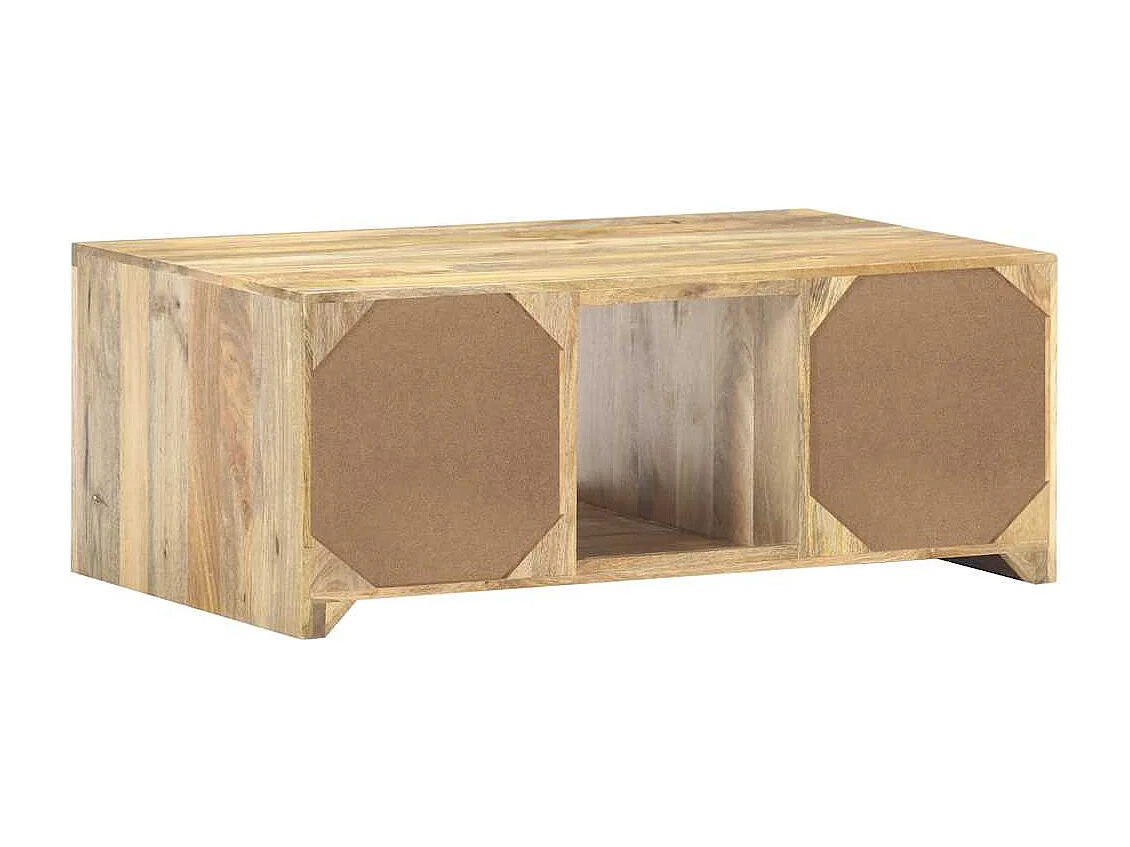 Table basse 90x50x35 cm Bois solide de manguier