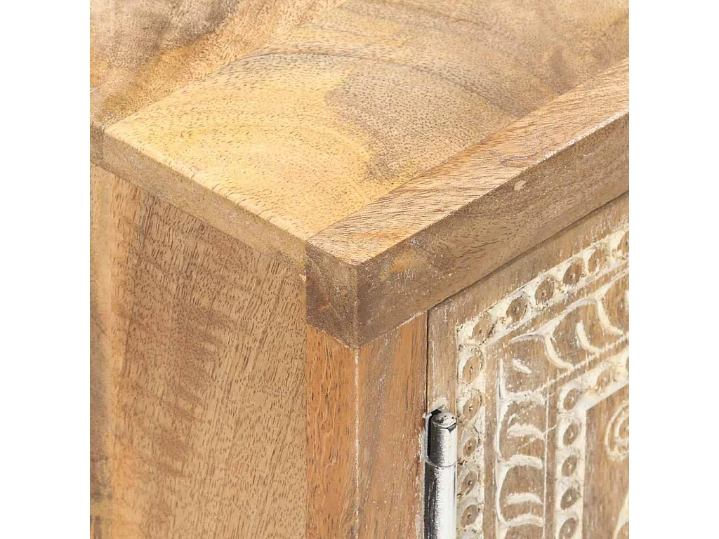 Table basse 90x50x35 cm Bois solide de manguier