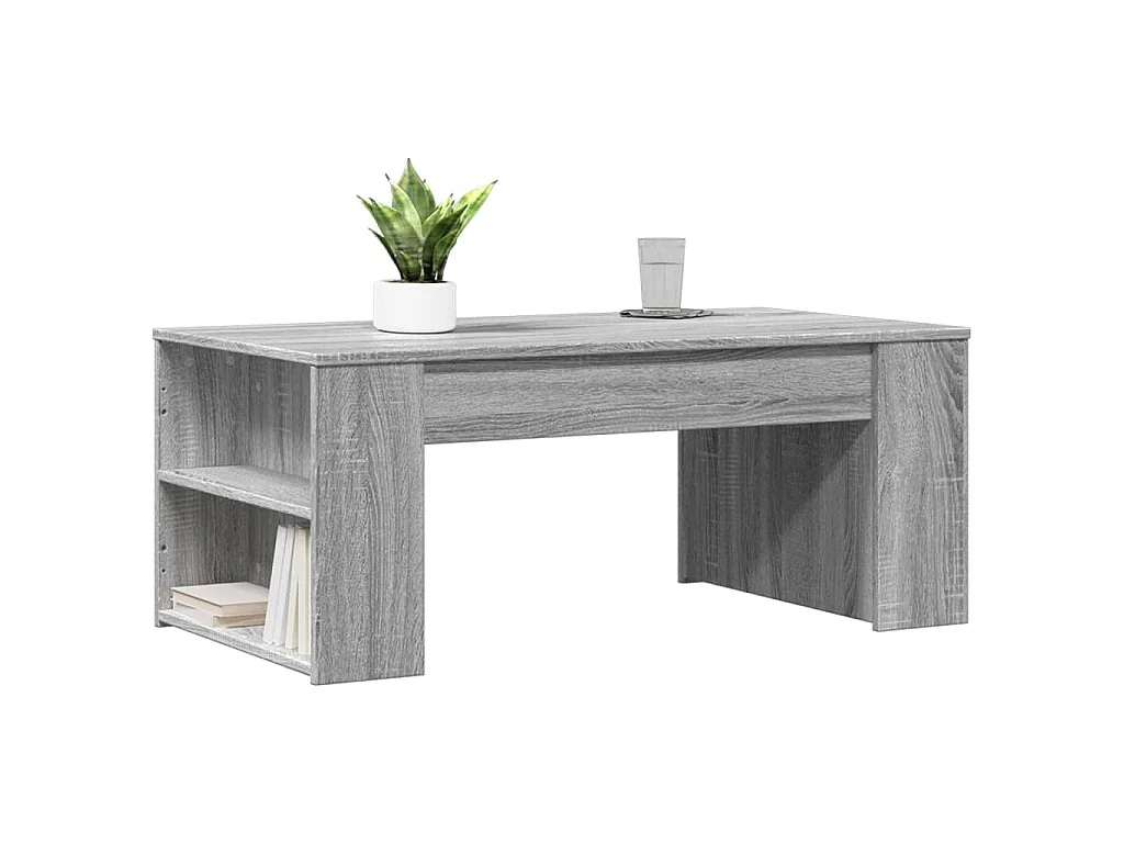Couchtisch Grau Sonoma 102x55x42 cm Holzwerkstoff