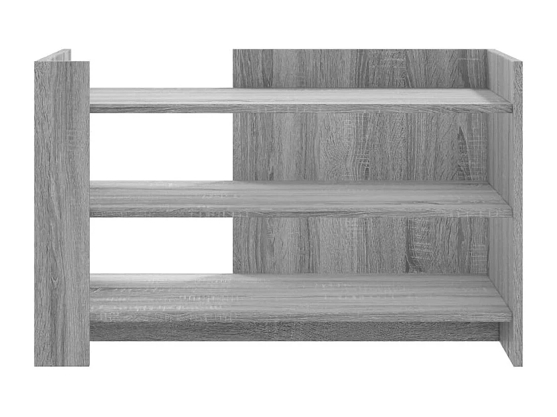 Table basse sonoma gris 80x50x50 cm bois d'ingénierie