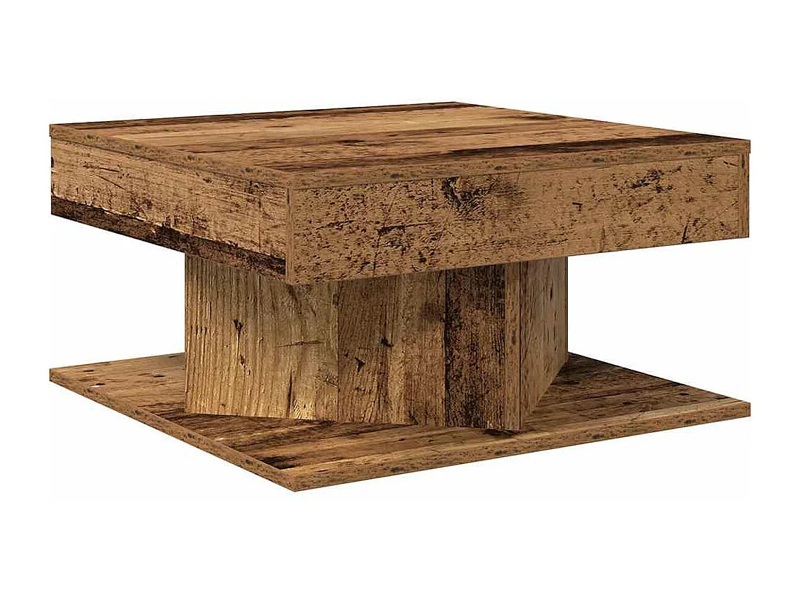 Couchtisch Altholz-Optik 55x55x30 cm Holzwerkstoff