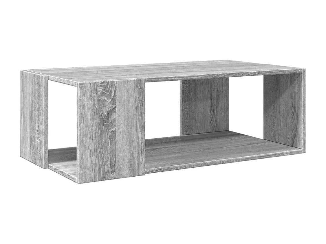Table basse sonoma gris 89,5x48x30 cm bois d'ingénierie