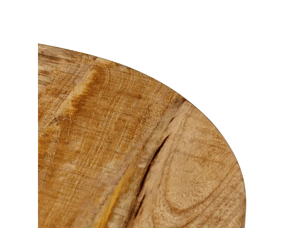 Table basse 35x35x45 cm bois de manguier solide et fer