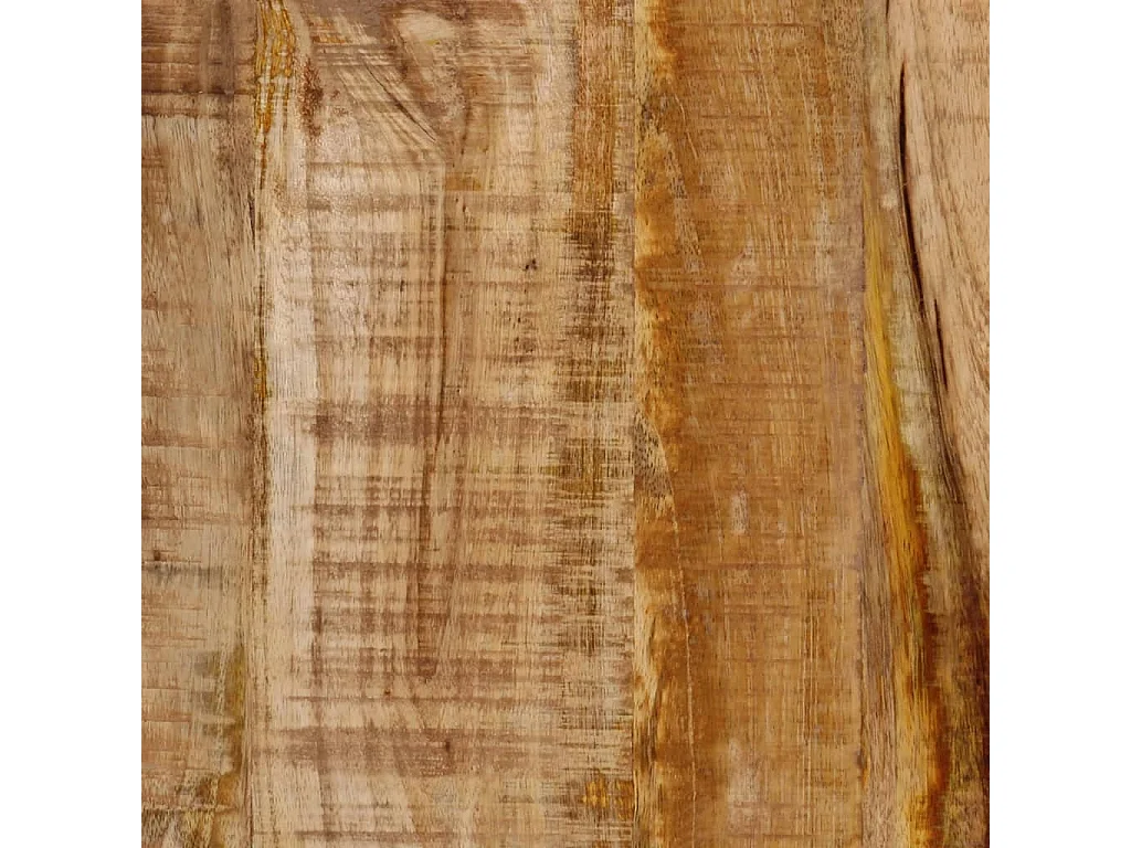 Table basse 35x35x45 cm bois de manguier solide et fer