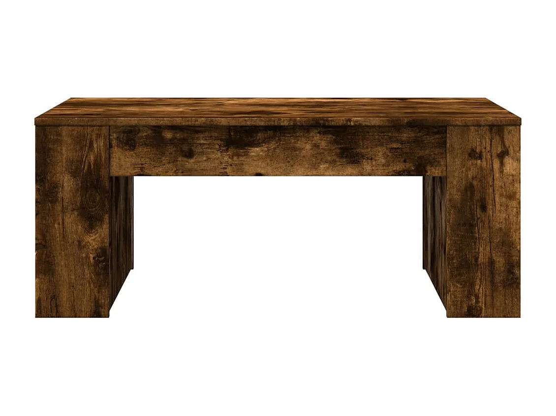 Salontafel 102x55x42 cm bewerkt hout gerookt eikenkleurig
