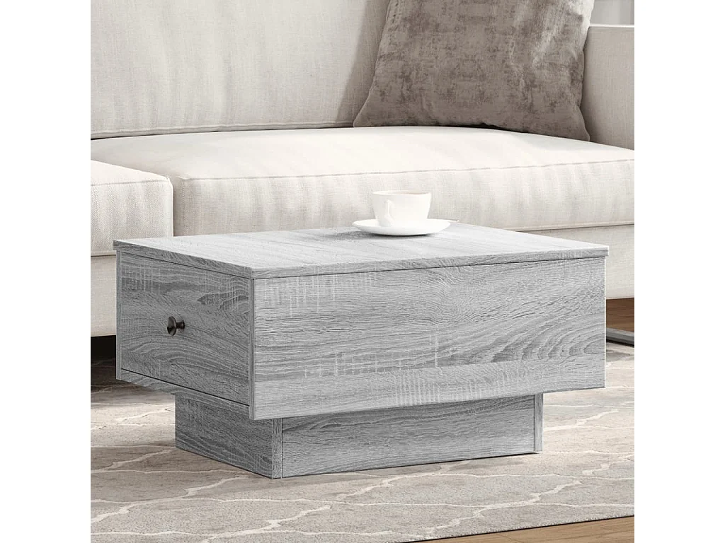 Tavolino Salotto Grigio Sonoma 60x45x31 cm Legno Multistrato