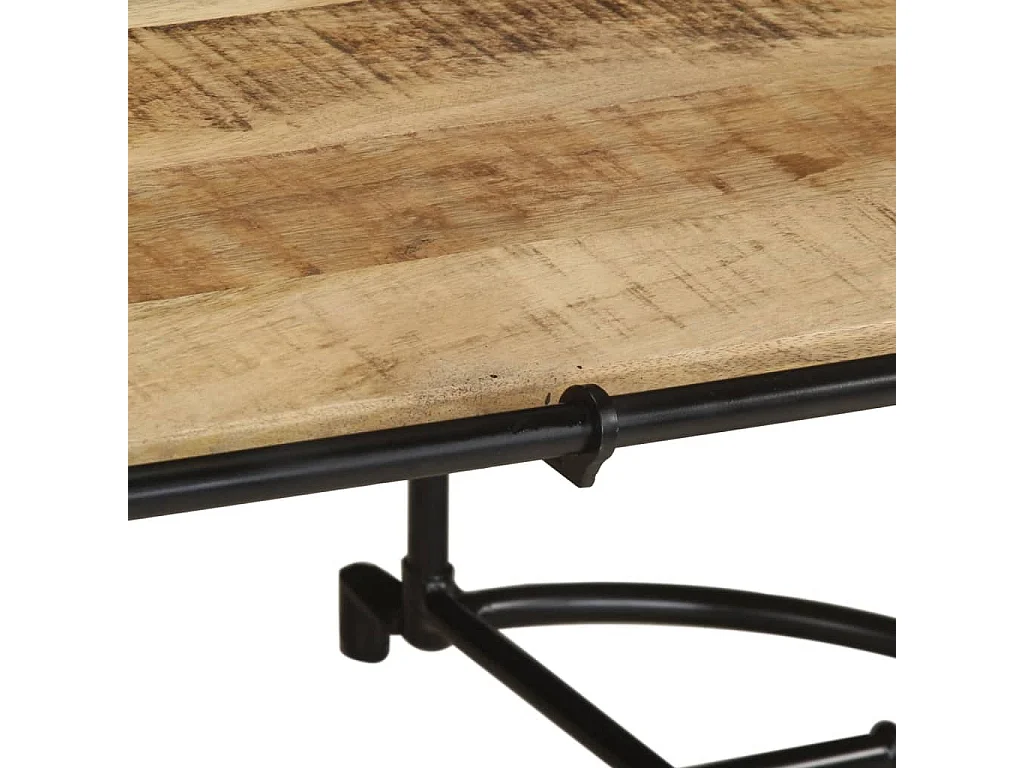 Couchtisch 110x55x40 cm Raues Mangoholz