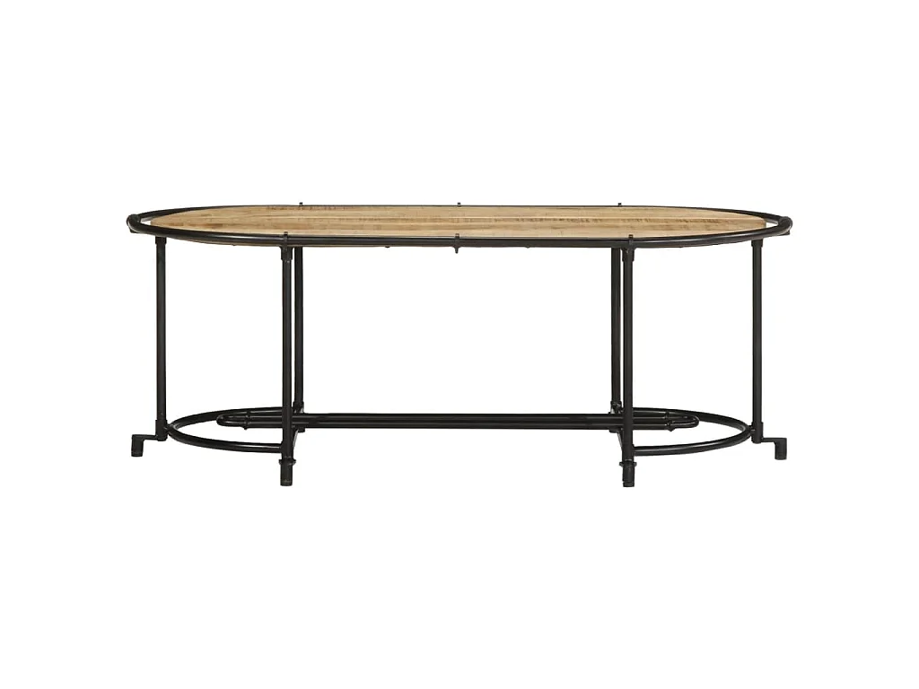 Table basse 110x55x40 cm bois de manguier massif brut