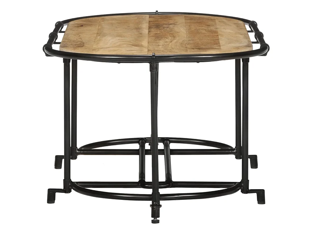 Table basse 110x55x40 cm bois de manguier massif brut