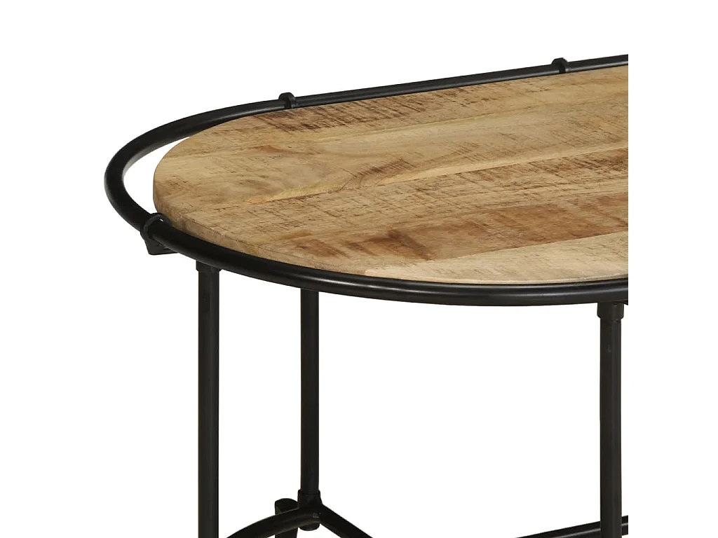Table basse 110x55x40 cm bois de manguier massif brut