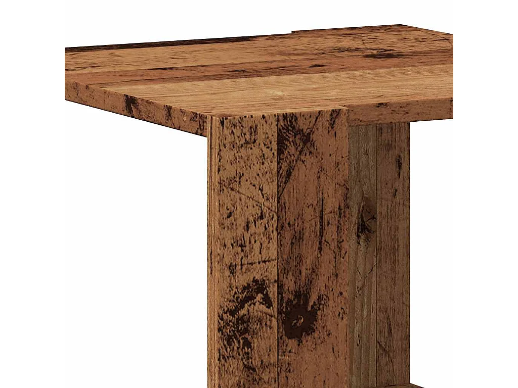 Table basse vieux bois 40x40x30 cm bois d'ingénierie