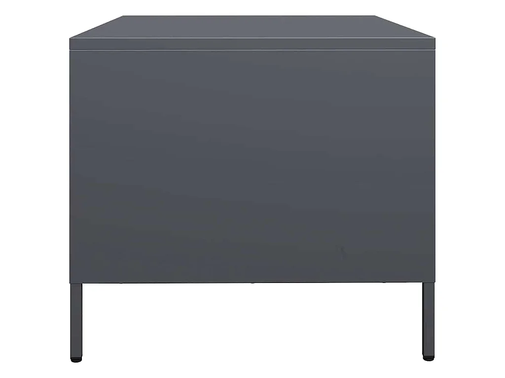Table basse anthracite 68,5x50x43,5 cm acier laminé à froid