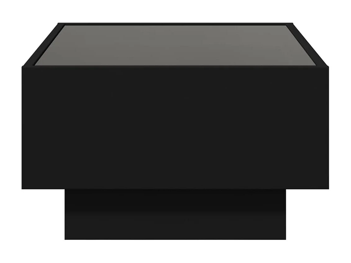 LED-Couchtisch Schwarz 70x50x30 cm Holzwerkstoff