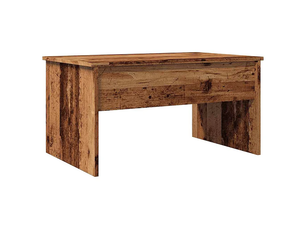 Salontafel 80x50,5x41,5 cm bewerkt hout oud houtkleurig