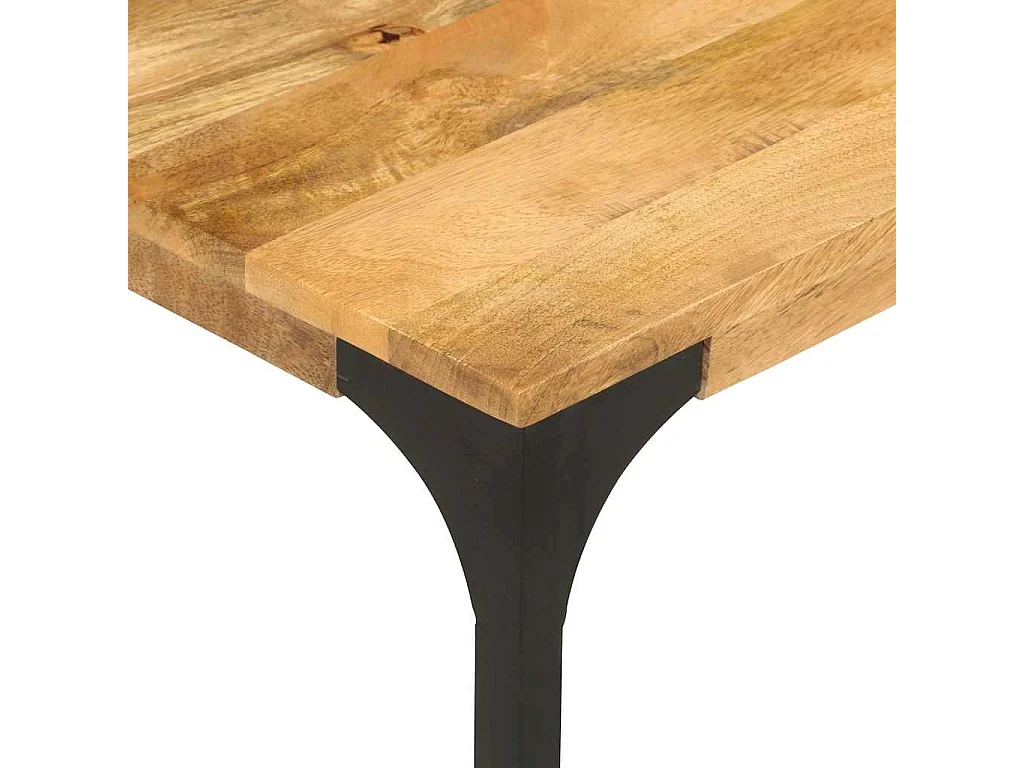 Tavolino da Salotto 100x55x35 cm in Legno Massello di Mango