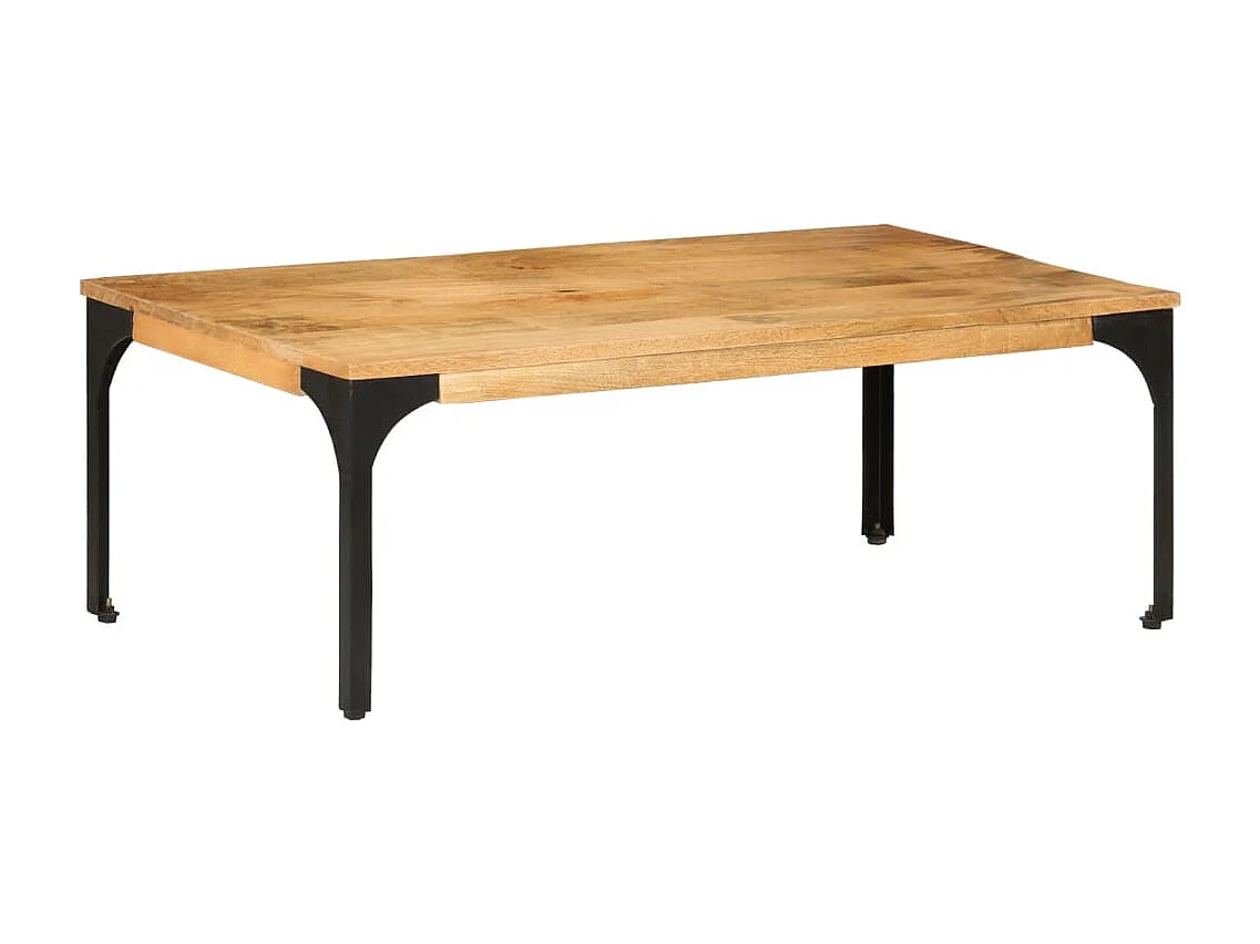 Tavolino da Salotto 100x55x35 cm in Legno Massello di Mango