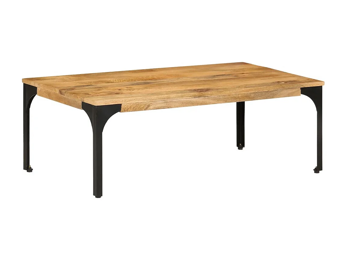 Tavolino da Salotto 100x55x35 cm in Legno Massello di Mango