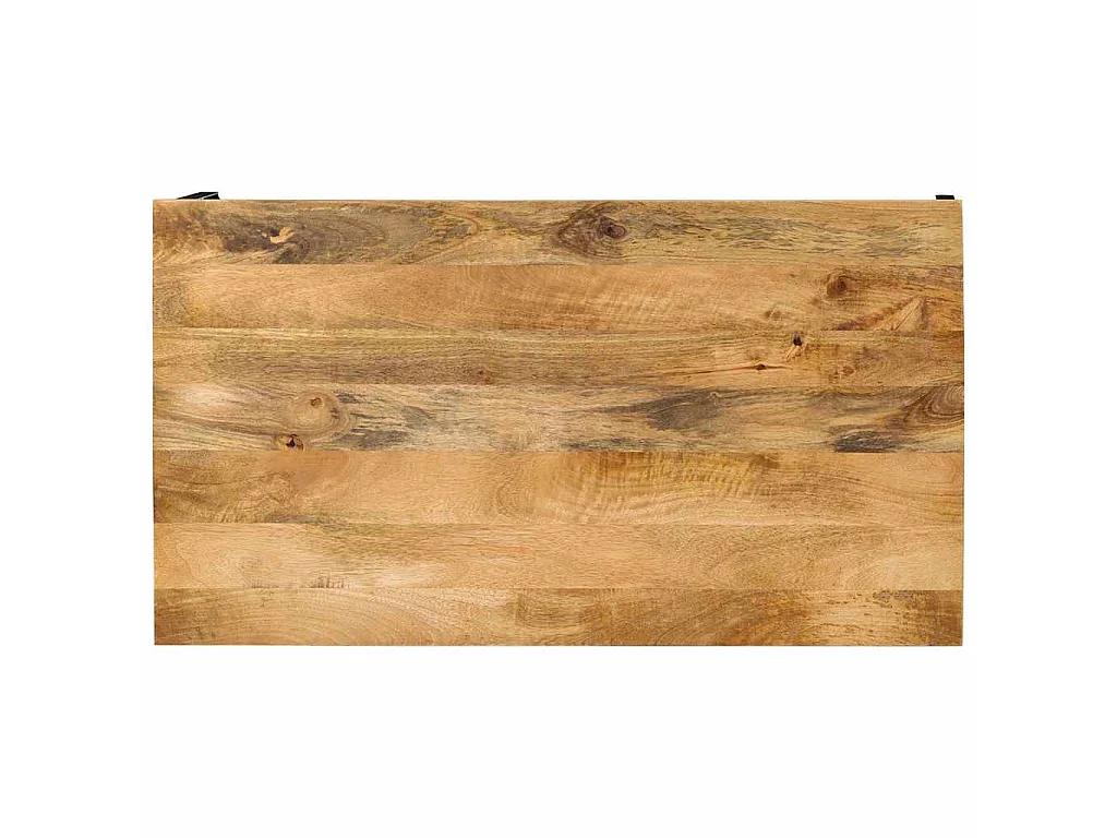 Mesa de centro de madera maciza mango 100x55x35 cm