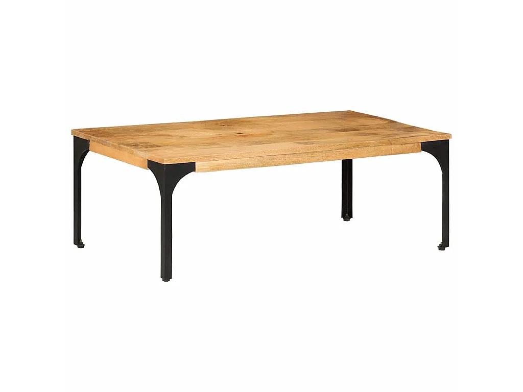 Mesa de centro de madera maciza mango 100x55x35 cm