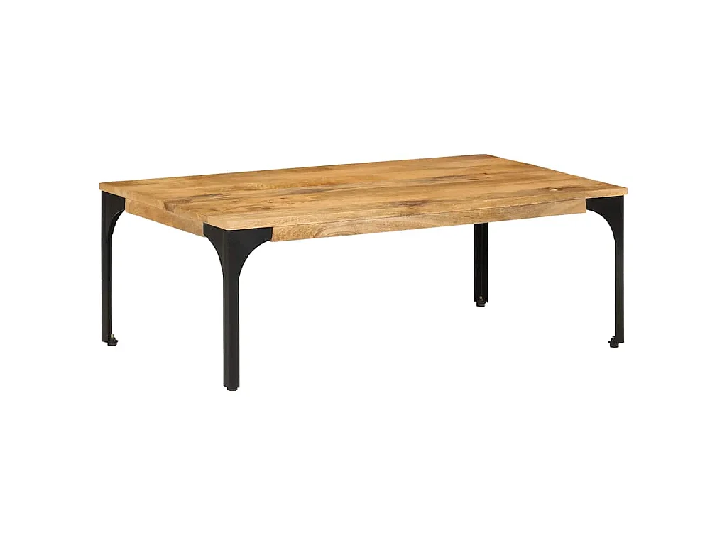 Mesa de centro de madera maciza mango 100x55x35 cm