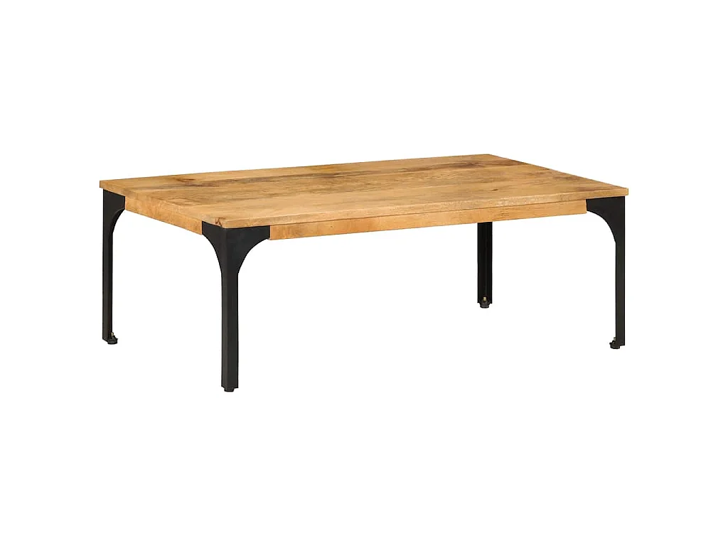 Mesa de centro de madera maciza mango 100x55x35 cm