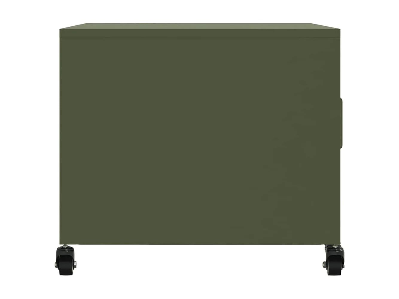 Salontafel 68x50x43,5 cm staal olijfgroen