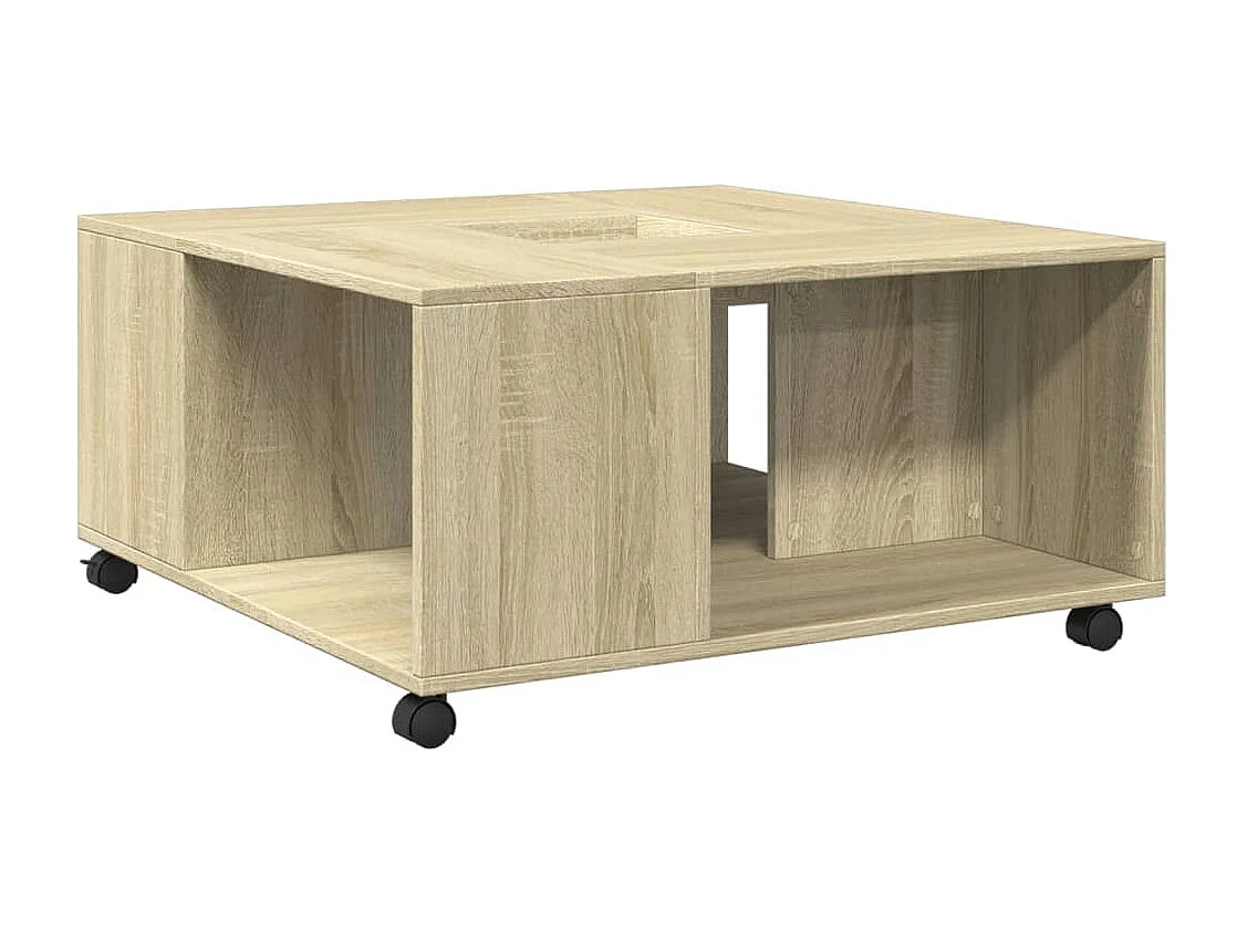 Couchtisch Sonoma-Eiche 80x80x40 cm Holzwerkstoff