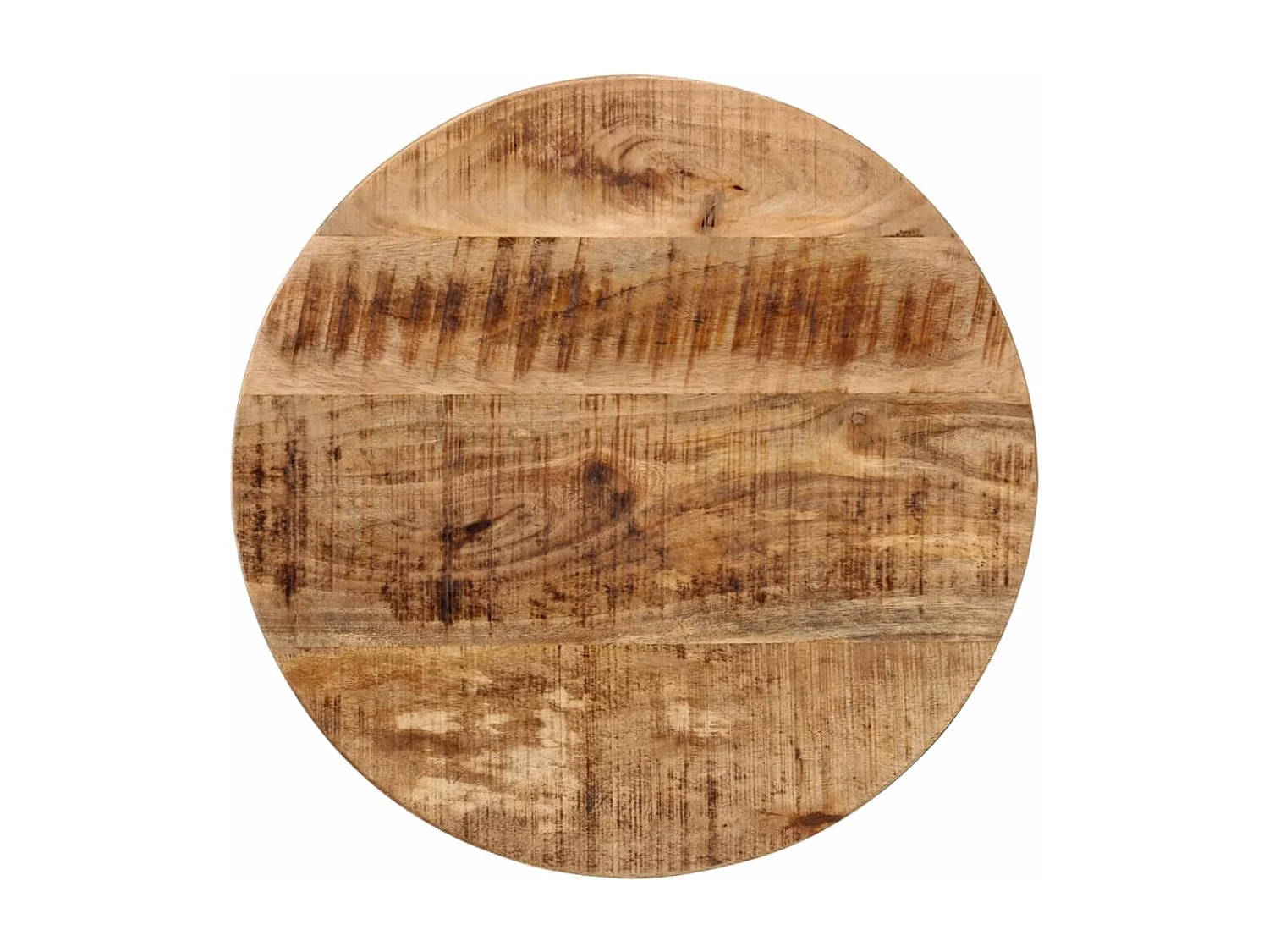 Table basse 45x45x40 cm bois de manguier solide et fer