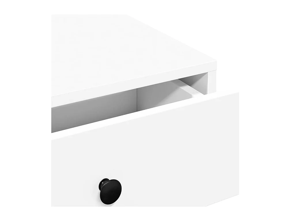 Table basse Blanc 90x90x28 cm Aggloméré