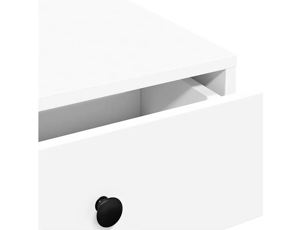 Table basse Blanc 90x90x28 cm Aggloméré