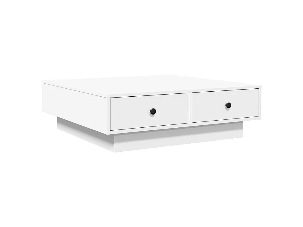 Mesa de centro 90x90x28 cm contraplacado branco