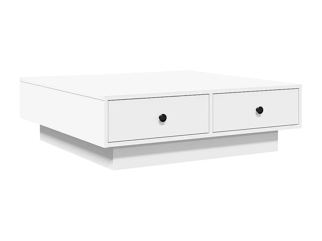 Mesa de centro 90x90x28 cm contraplacado branco