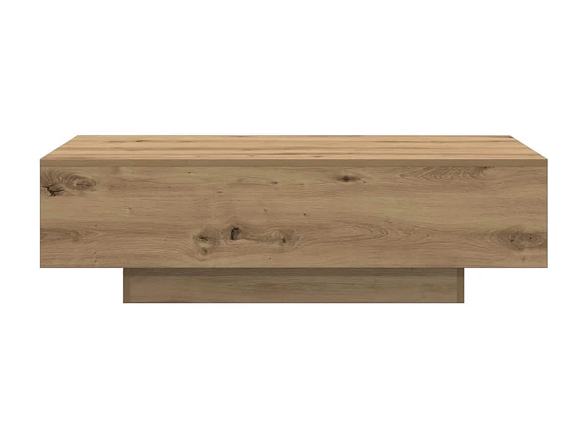 Tavolino Salotto Rovere Artigianale 100x49,5x31cm Multistrato