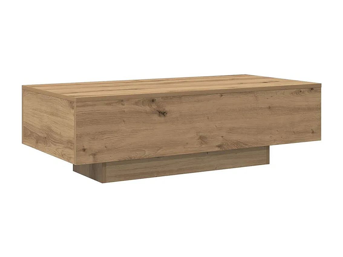 Tavolino Salotto Rovere Artigianale 100x49,5x31cm Multistrato