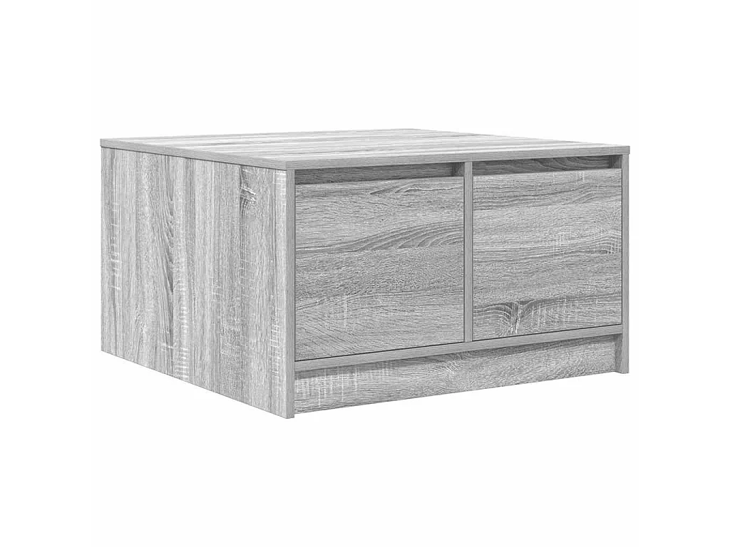Table basse avec tiroirs sonoma gris 70,5x70x40 cm