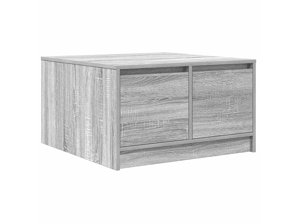 Table basse avec tiroirs sonoma gris 70,5x70x40 cm