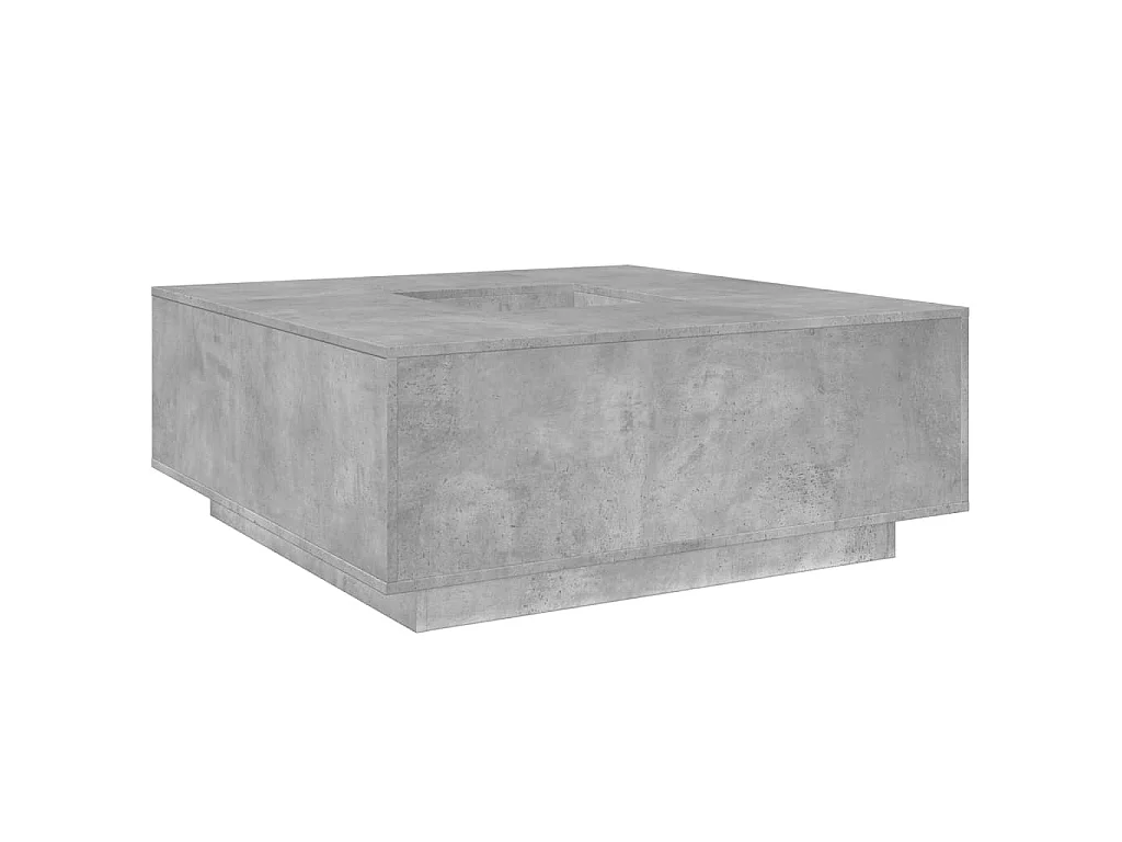 Couchtisch Betongrau 100x100x40 cm Holzwerkstoff