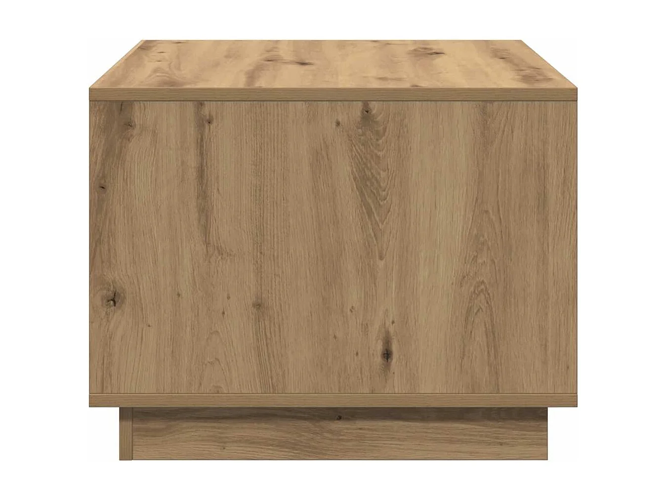 Table basse chêne artisanal 55x55x42 cm bois d'ingénierie